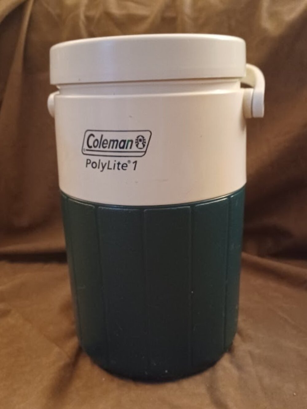 1987 COLEMAN PolyLite Water Jug Cooler 1/2 Gallon Vintage